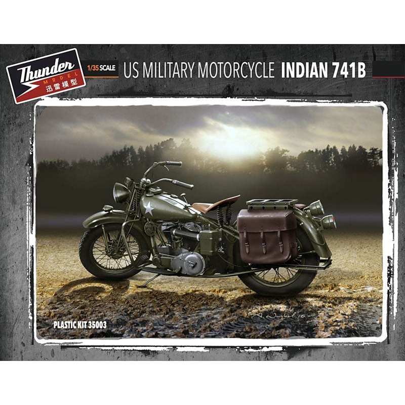 Thunder Models 35003 1:35 Indian 741B US Military Motorcycle WWII