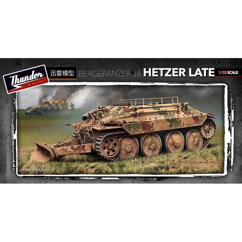 Thunder Models 35101 1:35 Bergepanzer 38(t) Hetzer Late Version