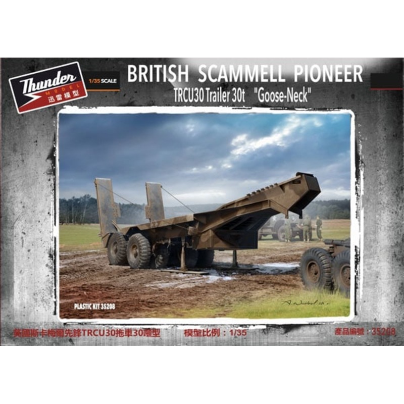 Thunder Models 35208 1:35 Scammell Pioneer TRCU30 Goose Neck Trailer 30t