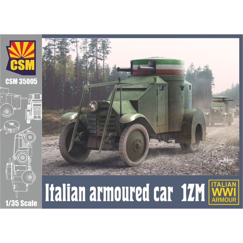 Copper State Models 35005 1:35 1ZM Italian WWI Armoured Car