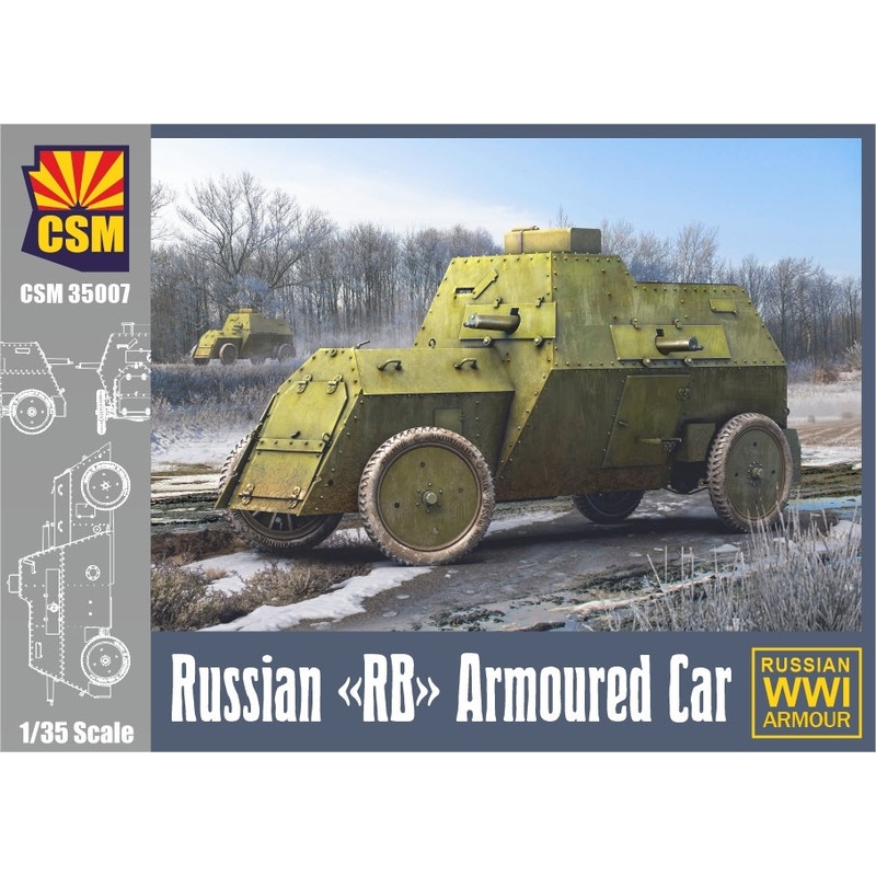 Copper State Models 35007 1:35 Russian 'RB' Russo-Balt Armoured Car