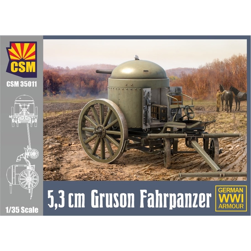 Copper State Models 35011 1:35 German 5,3 Gruson Fahrpanzer