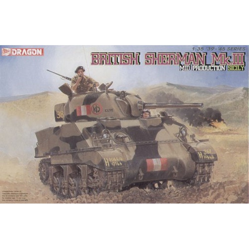 Dragon 6231 1:35 Mk.III Sherman British Mid Production Sicily