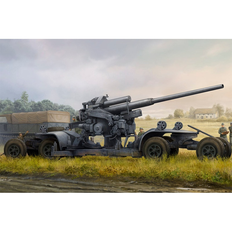 Hobby Boss 84545 1:35 German 12.8cm FLAK 40