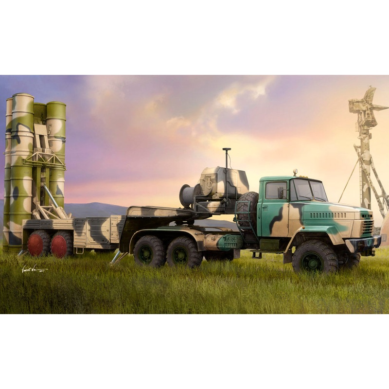 Hobby Boss 85511 1:35 Soviet KrAZ-260B Tractor with 5P85TE TEL S-300PMU