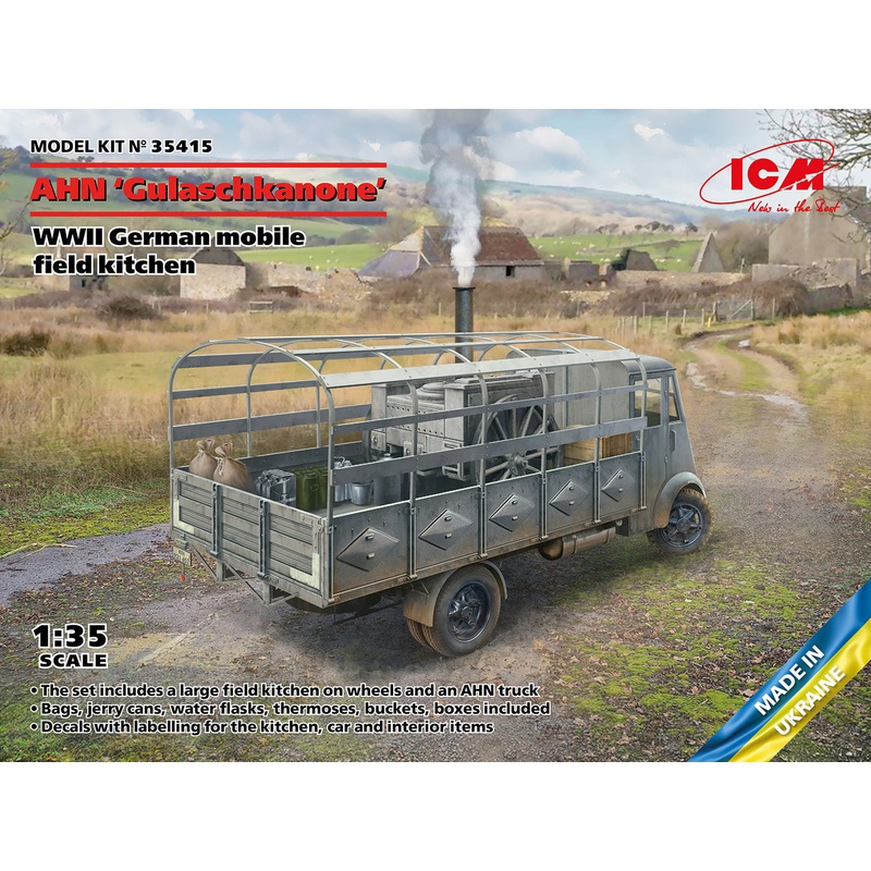 ICM 35415 1:35 AHN 'Gulaschkanone', WWII German mobile field kitchen