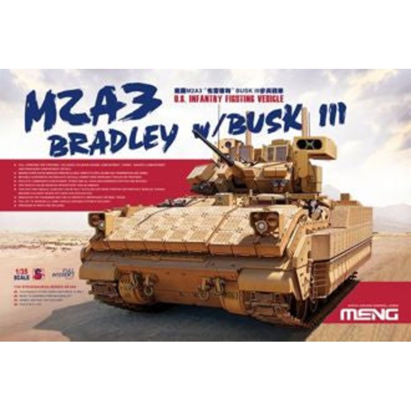 Meng Model SS-004 1:35 M2A3 Bradley Infantry Fighting Vehicle with BUSK III