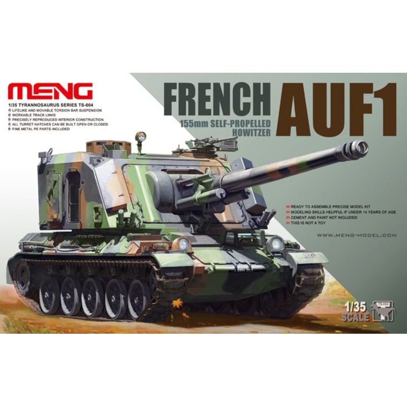Meng Model TS-004 1:35 French AUF1 155mm Self-Propelled Howitzer