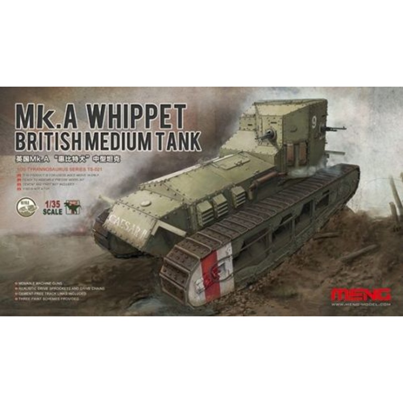 Meng Model TS-021 1:35 Mk.A 'Whippet' British Medium Tank