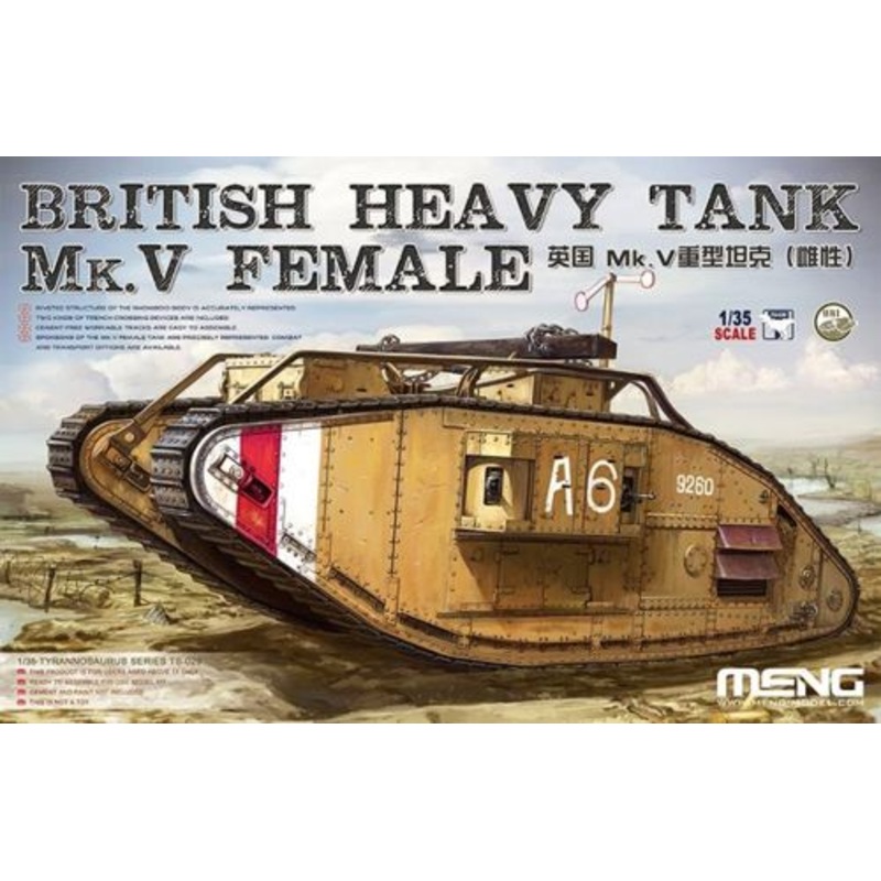 Meng Model TS-029 1:35 Mk.V Female British Heavy Tank