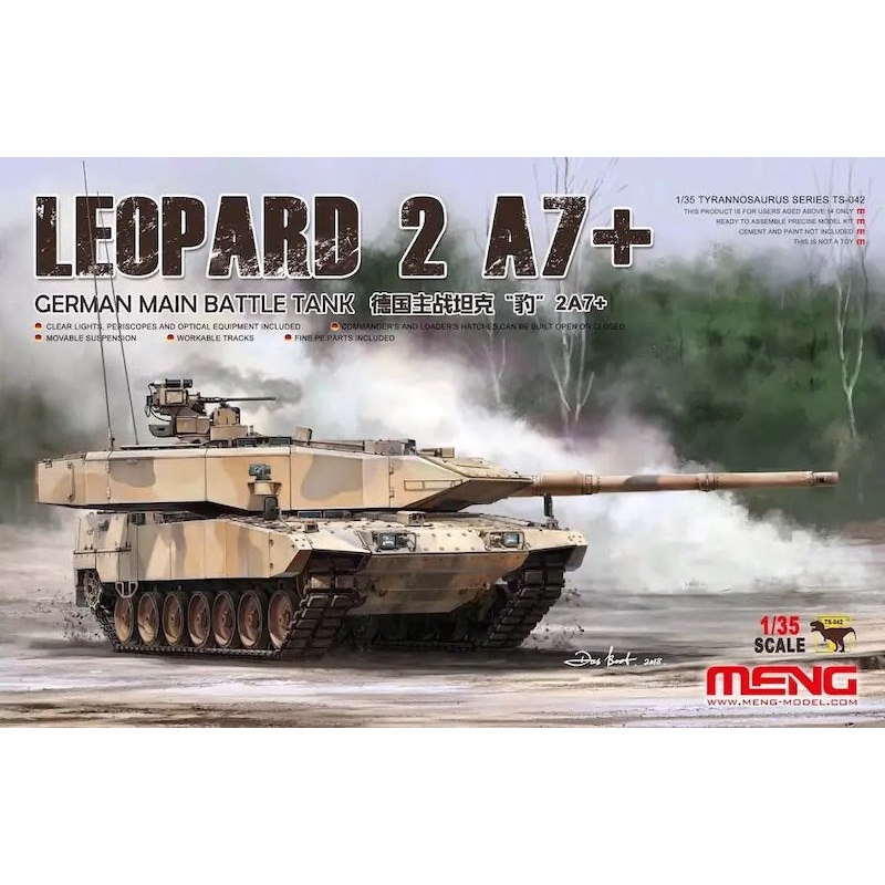 Meng Model TS-042 1:35 German Leopard 2A7+ MBT