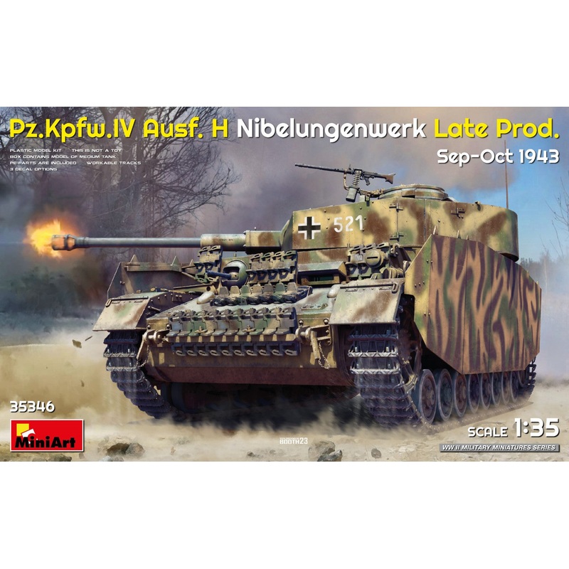 Mini Art 35346 1:35  Pz.Kpfw.IV Ausf.H Nibelungenwerk Late Prod. Sep-Oct 1943