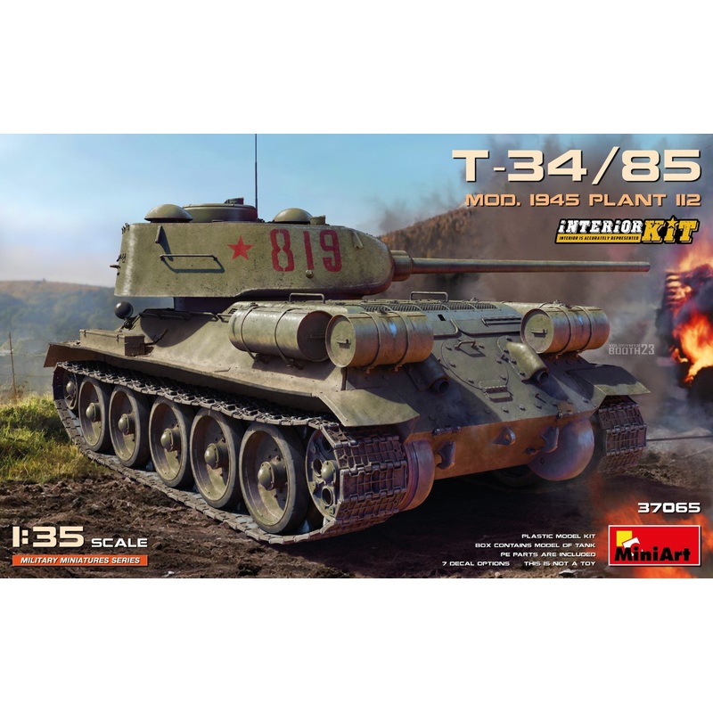 MiniArt 37065 1:35 T-34/85 Mod. 1945. Plant 112 with Interior