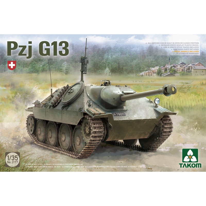 Takom 02177 1:35 Swiss Panzerjger G 13 ca.1946-72