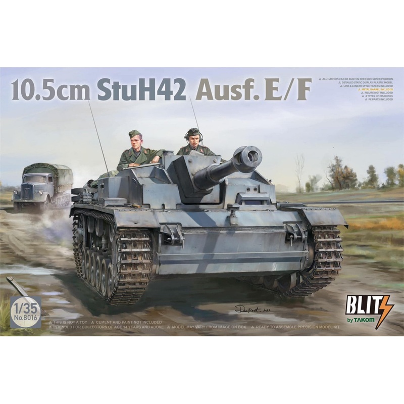 Takom 08016 1:35 German 10.5cm StuH 42 Ausf.E/F, ca.1942-43