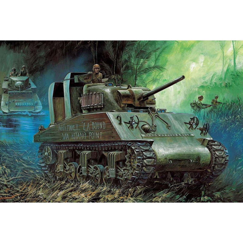 Academy 13562 1:35 USMC M4A2 Sherman 75mm 'Pacific Theatre'