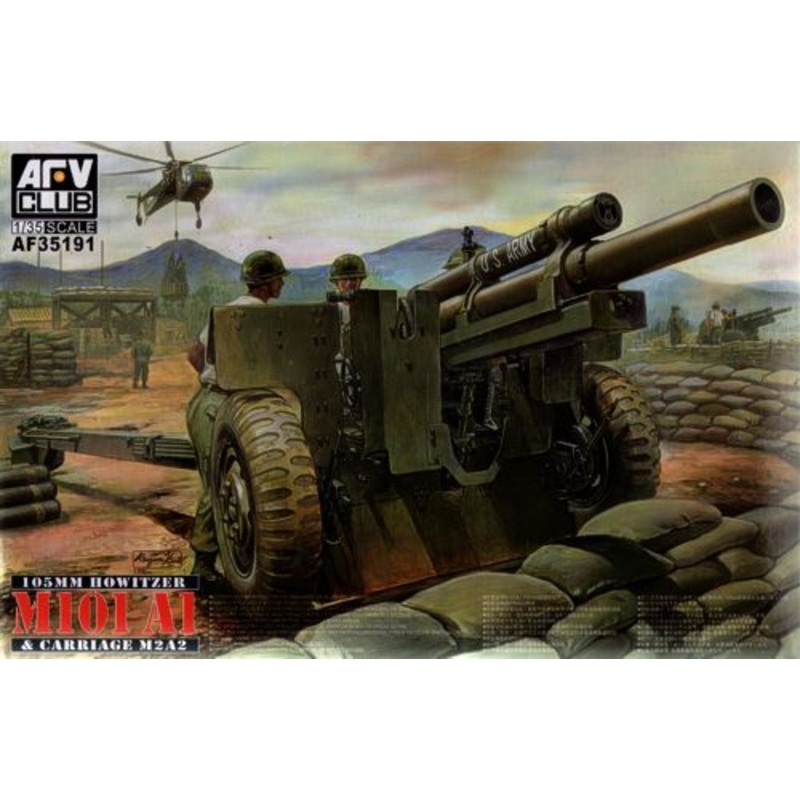 AFV Club AF35191 1:35 M101 A1 Howitzer & M2A2 Carriage.