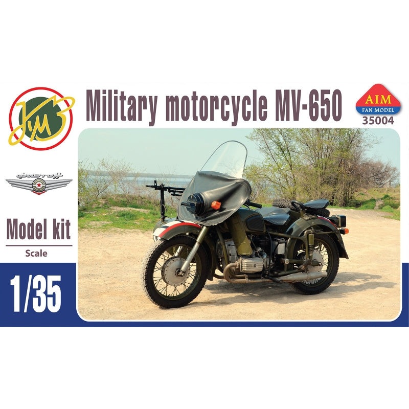 Aim Fan Model AFM35004 1:35 MV-650 Military Motorcycle