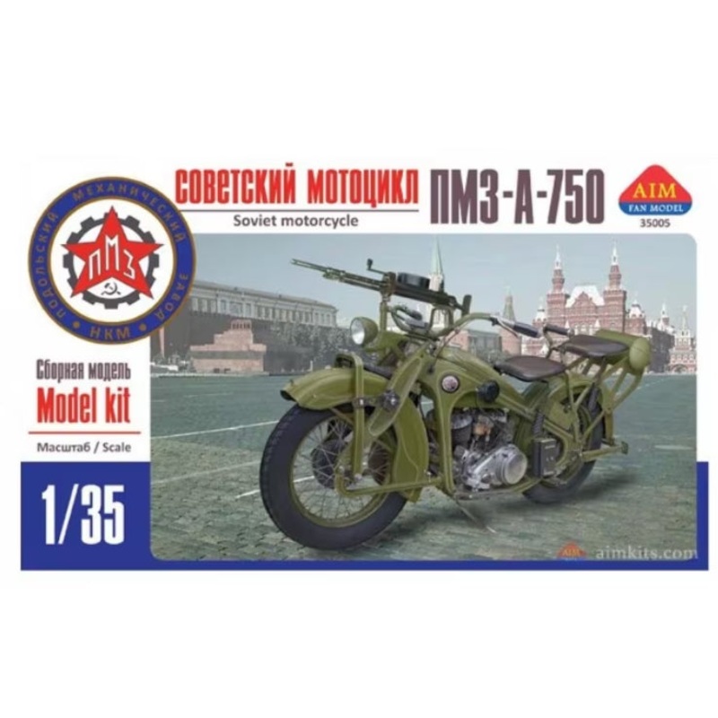Aim Fan Model AFM35005 1:35 Soviet PMZ-A-750 motorcycle