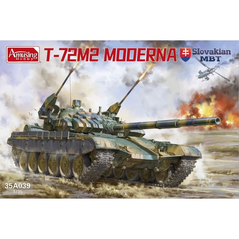 Amusing Hobby 35A039 1:35 Soviet T-72 M-2 Moderna Slovakian Main Battle Tank