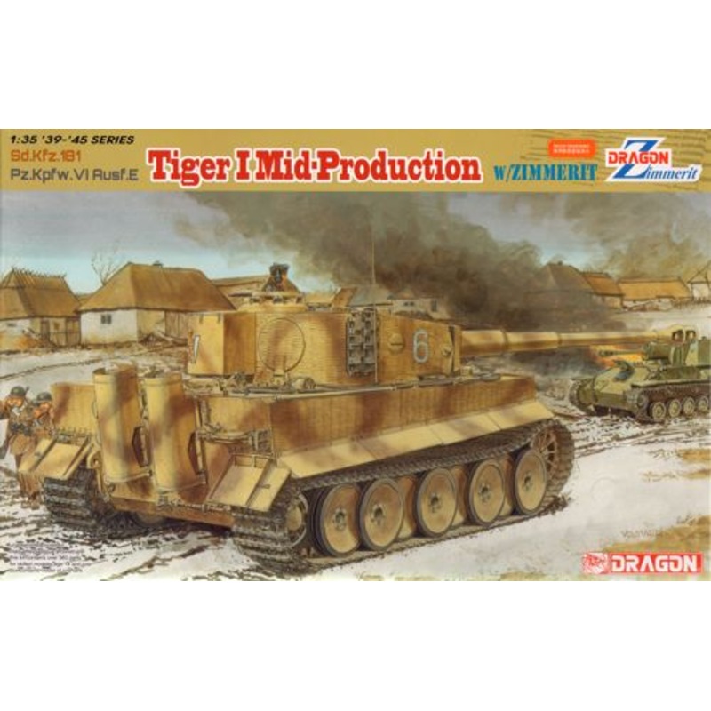 Dragon 6700 1:35 Pz.Kpfw.VI Ausf.E Tiger I Mid-Production with Zimmerit Sd.Kfz.181