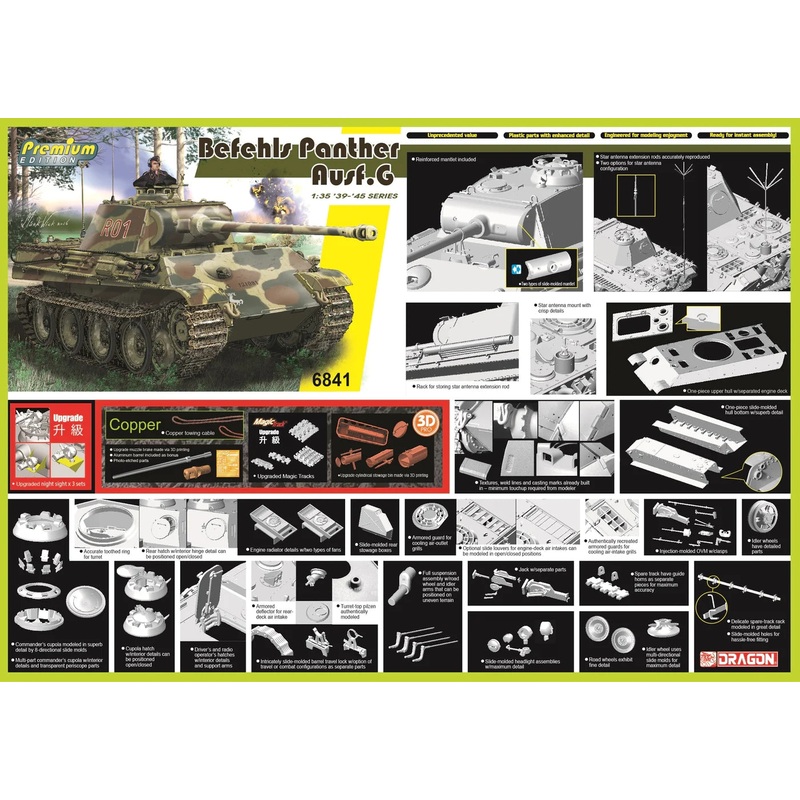 Dragon 6841 1:35 Befehls Panther Ausf.G (Premium Edition)