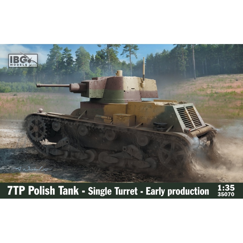 IBG Models 35070 1:35 7TP Polish Tank - Single Turret - Early Production