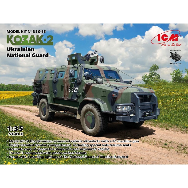 ICM 35015 1:35 Kozak-2 Ukrainian National Guard