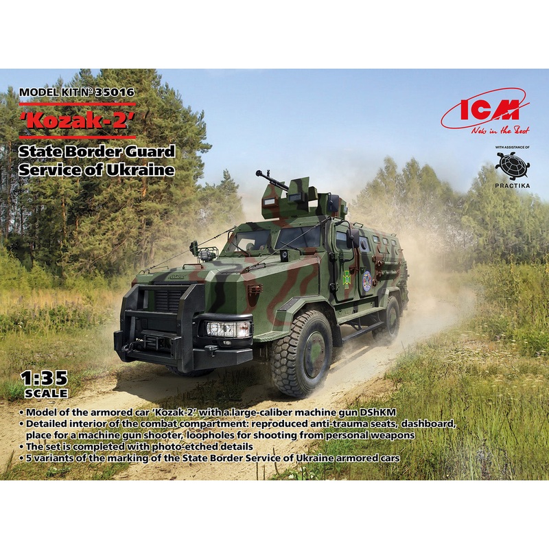 ICM 35016 1:35 Kozak-2 Ukrainian State Border Guard Service of Ukraine