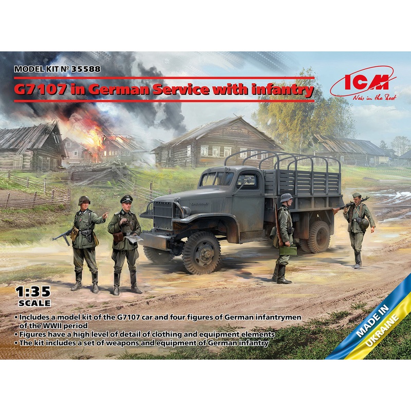 ICM 35588 1:35 G7107 in German Service with infantry