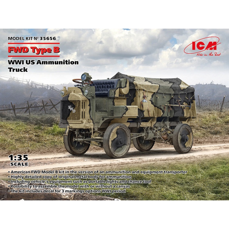 ICM 35656 1:35 FWD Type B WWI US Ammunition Truck