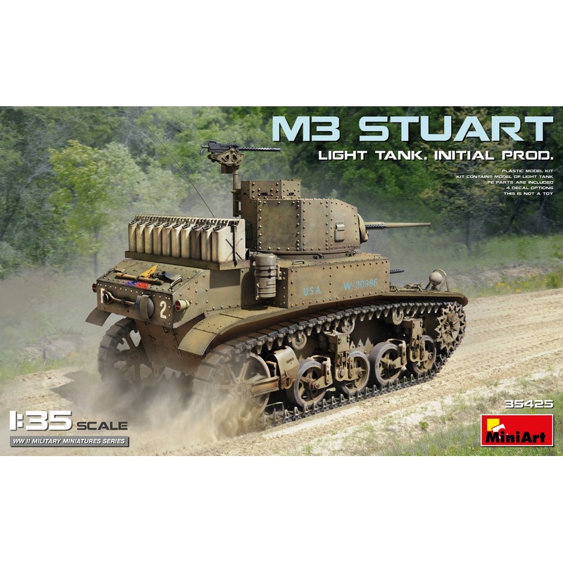 MiniArt 35425 1:35 M3 Stuart Light Tank, Initial Prod.