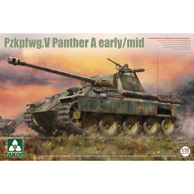 Takom 02175 1:35 Pz.Kpfw.V Ausf.A Panther Early/Mid