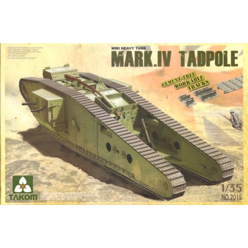 Takom 2015 1:35 Mark IV Male Tadpole w/Rear mortar Mark.IV