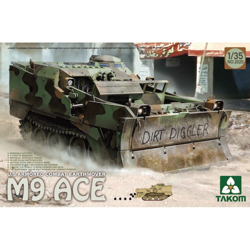 Takom 2020 1:35 M9 ACE U.S. Armoured Combat Earthmover