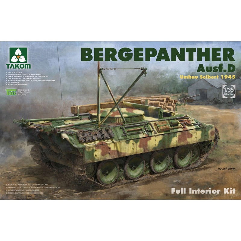 Takom 2102 1:35 Bergepanther Ausf.D with full Interior