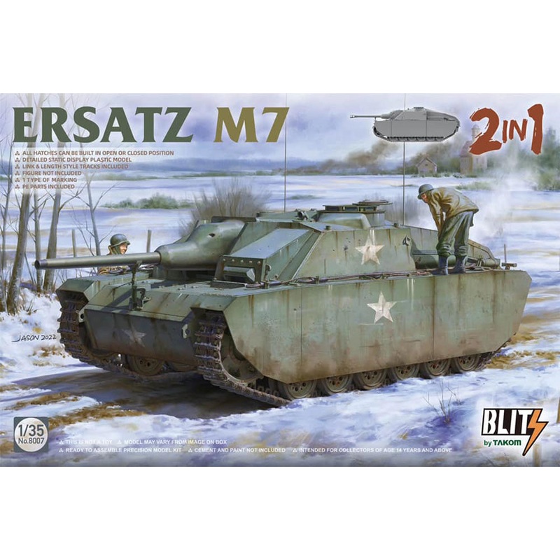 Takom 8007 1:35 Ersatz M7 2 in 1