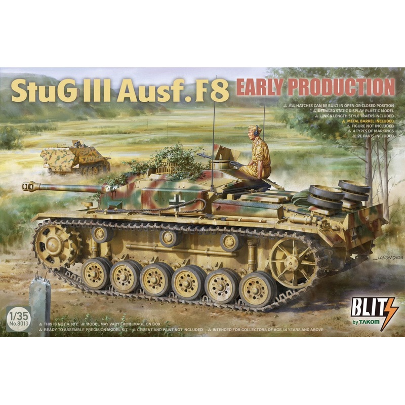 Takom 8013 1:35 German Sturmgeschutz/StuG.III Ausf.F/8 Early Production