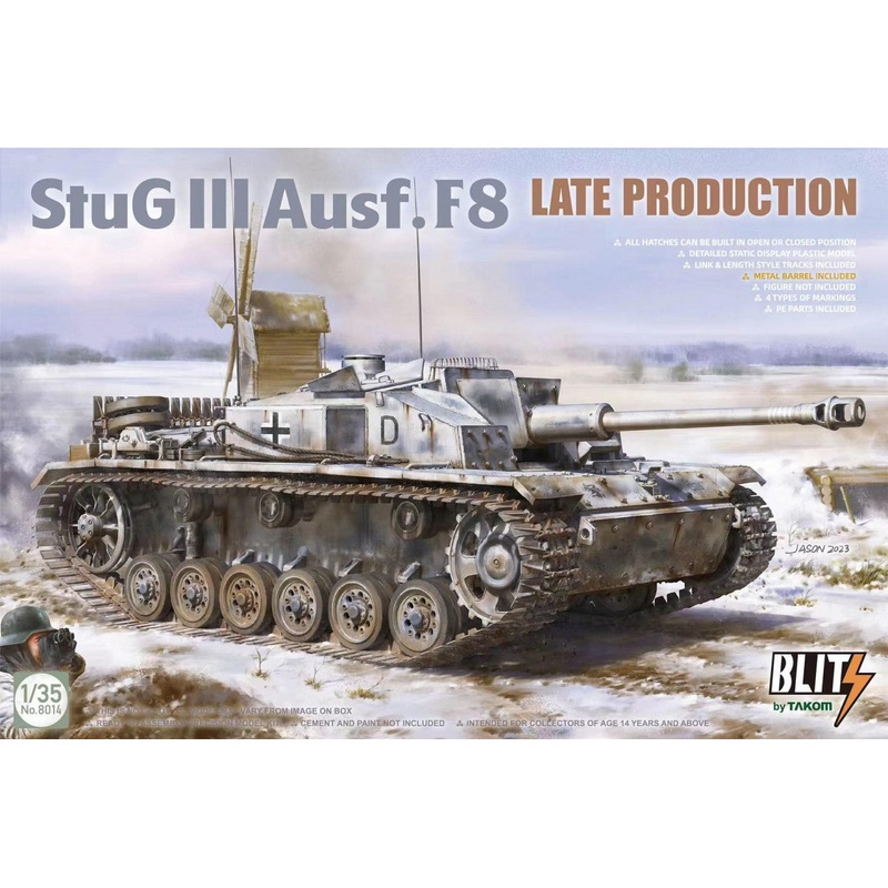 Takom 8014 1:35 German Sturmgeschutz/StuG.III Ausf.F/8 Late Production