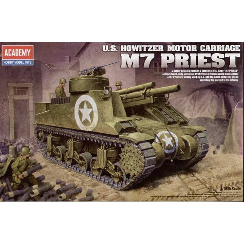 Academy 13210 1:35 M7 Priest 105mm Howitzer Motor Carriage