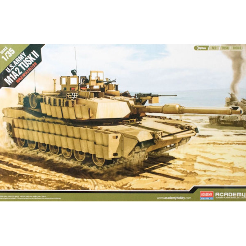 Academy 13298 1:35 M1A2 Abrams Tank U.S. Army New Tooling