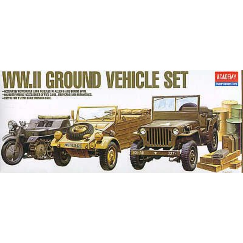 Academy 13416 1:72 WWII Vehicle Set