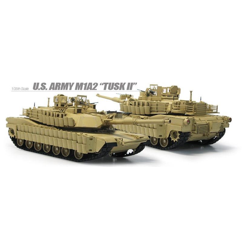 Academy 13504 1:35 M1A2 Abrams TUSK II U.S. Army Tank V2