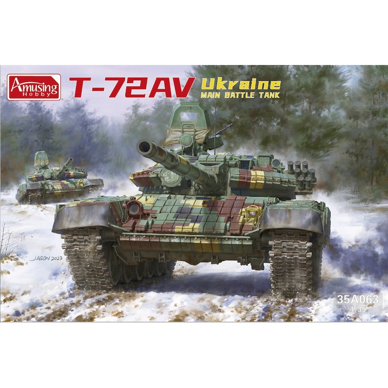Amusing Hobby (WL) 35A063 1:35 T-72AV Ukraine Main Battle Tank