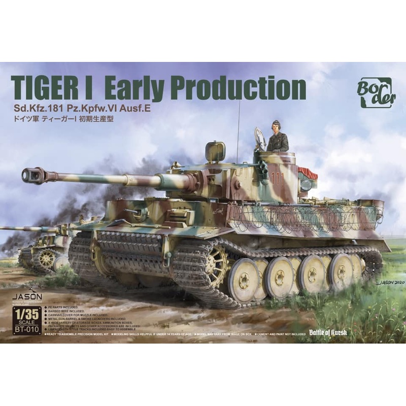 Border Models BT-010 1:35 Tiger I Early Production Sd.Kfz.181 Pz.Kpfw.VI Ausf.E Battle of Kursk