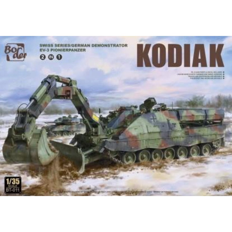 Border Models BT-011 1:35 Kodiak Swiss Series/German Demonstrator EV-3 Pionierpanzer (2 in 1)