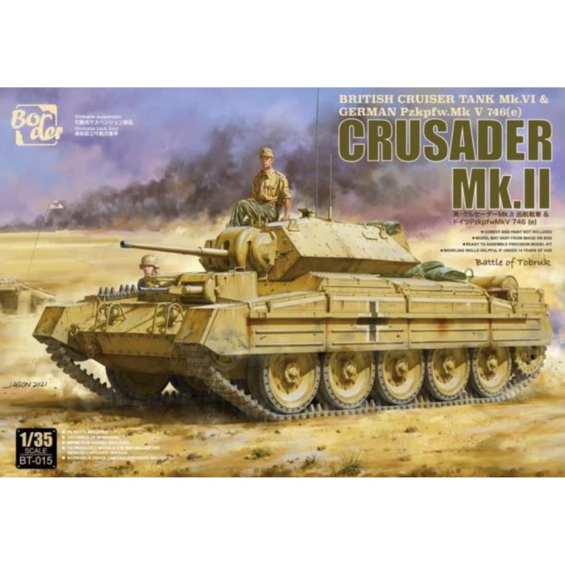 Border Models BT-015 1:35 Crusader Mk.II British Cruiser Tank MK.VI & German Pzkpfw.MK V746(e)