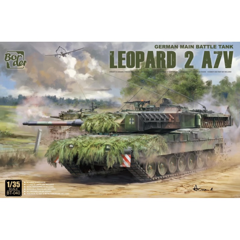 Border Models BT-040 1:35 Leopard 2 A7V German Main Battle Tank
