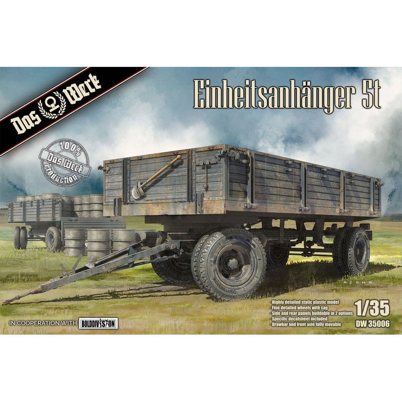 Das Werk DW35006 1:35 Einheitsanhanger 5t