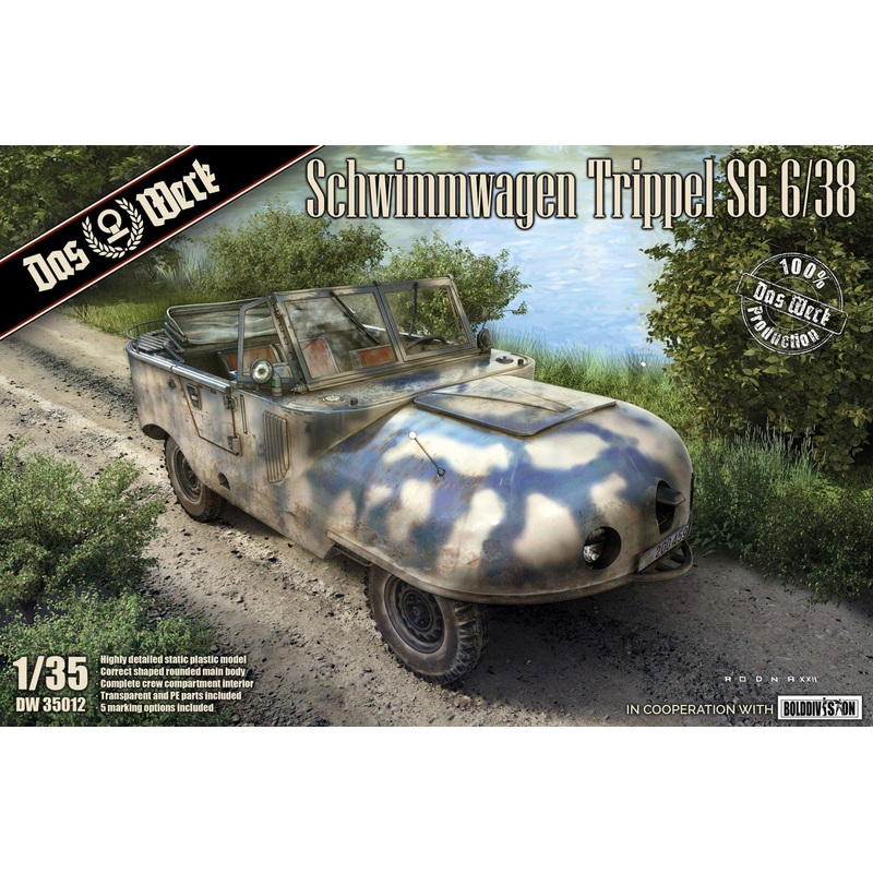 Das Werk DW35012 1:35 Schwimmwagen Trippel SG6/38